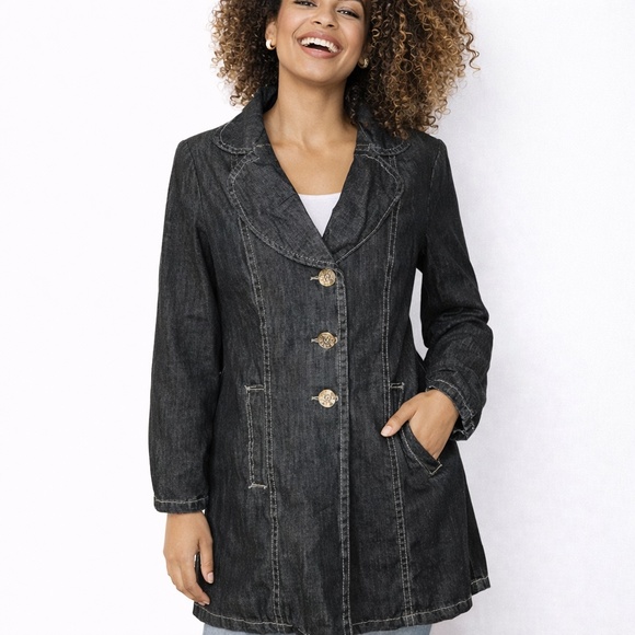 BACCINI Jackets & Blazers - LONG Denim Coat